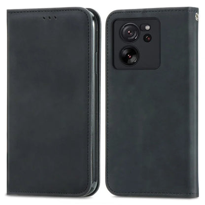 For Xiaomi 13T Pro / 13T / Redmi K60 Ultra Phone Cover Card Slots Skin-touch Feeling PU Leather Phone Stand Case