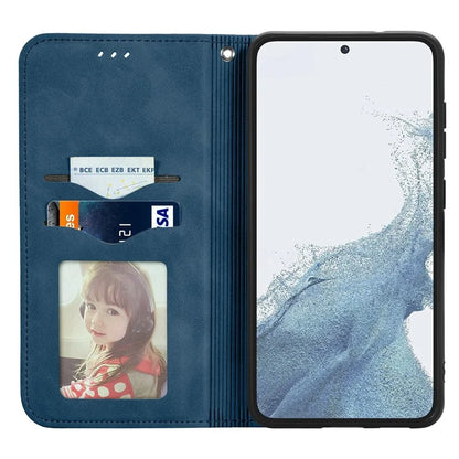 Card Slots Phone Stand Case for Samsung Galaxy S23 Skin-Touch Feeling PU Leather Phone Shell