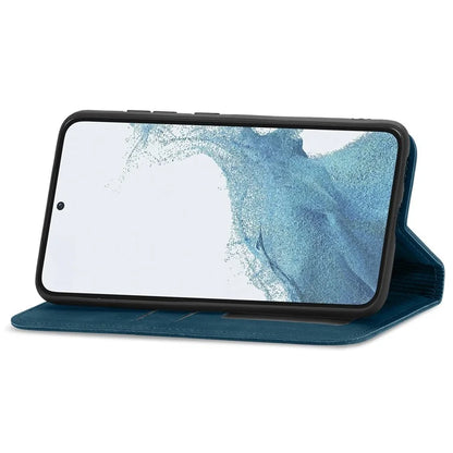Card Slots Phone Stand Case for Samsung Galaxy S23 Skin-Touch Feeling PU Leather Phone Shell