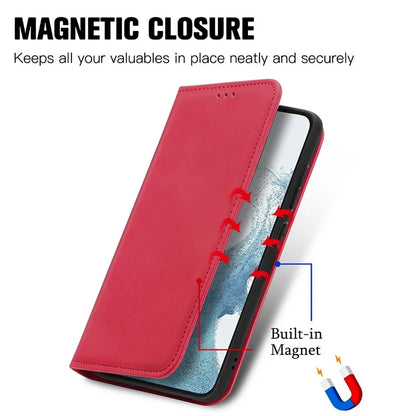 Card Slots Phone Stand Case for Samsung Galaxy S23 Skin-Touch Feeling PU Leather Phone Shell