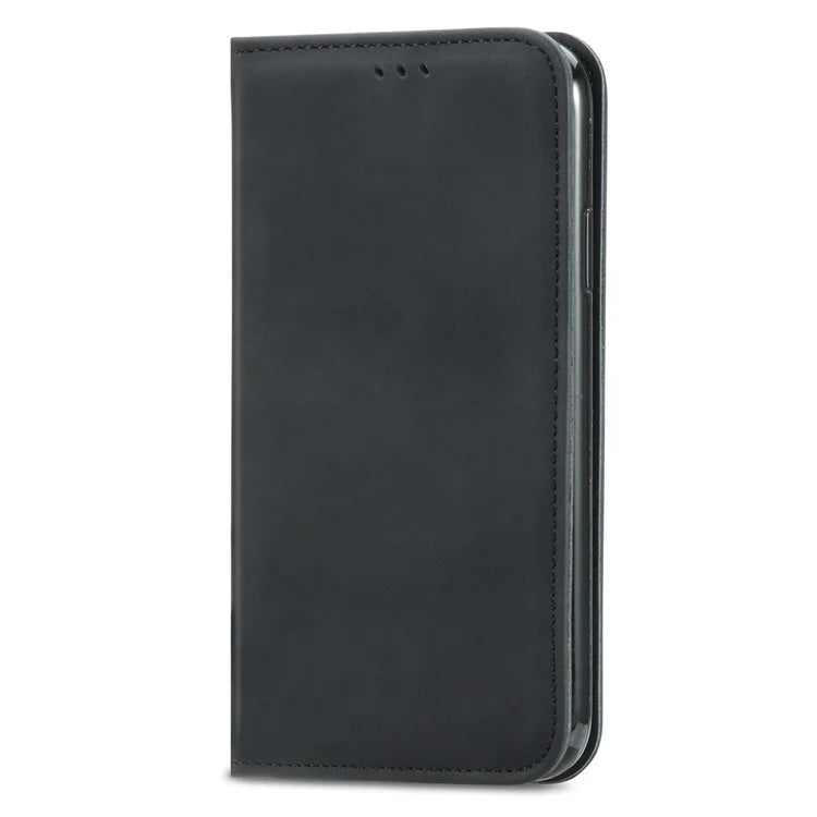 Card Slots Phone Stand Case for Samsung Galaxy S23 Skin-Touch Feeling PU Leather Phone Shell