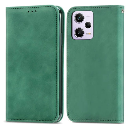 For Xiaomi Poco X5 Pro 5G / Redmi Note 12 Pro Speed 5G / Redmi Note 12 Pro 5 Case Card Slots Skin-touch Phone Stand Leather Cover