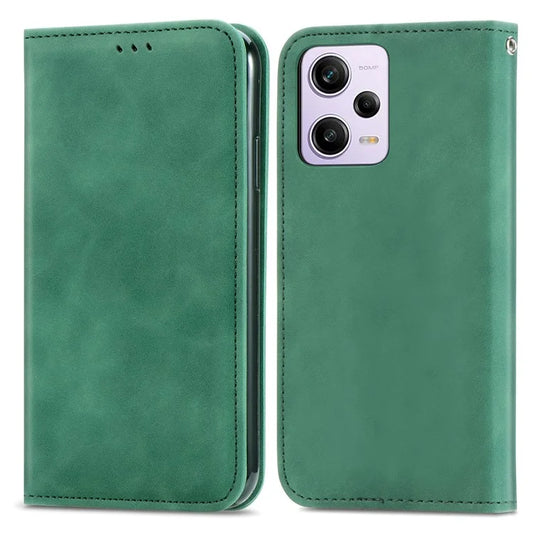 For Xiaomi Poco X5 Pro 5G / Redmi Note 12 Pro Speed 5G / Redmi Note 12 Pro 5 Case Card Slots Skin-touch Phone Stand Leather Cover