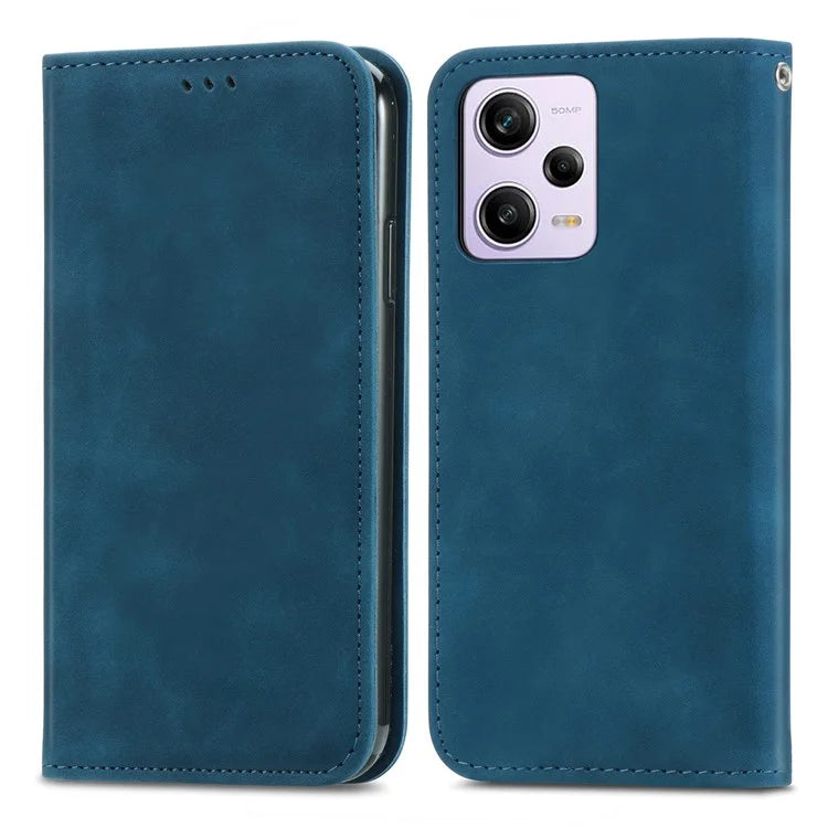 For Xiaomi Poco X5 Pro 5G / Redmi Note 12 Pro Speed 5G / Redmi Note 12 Pro 5 Case Card Slots Skin-touch Phone Stand Leather Cover
