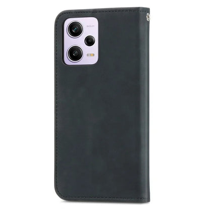 For Xiaomi Poco X5 Pro 5G / Redmi Note 12 Pro Speed 5G / Redmi Note 12 Pro 5 Case Card Slots Skin-touch Phone Stand Leather Cover