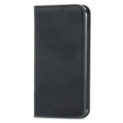 Slim-Fit Phone Stand Case for Xiaomi Redmi 12C 4G / 11A 4G Skin-Touch Feeling Card Slots PU Leather Phone Shell