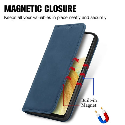 For Samsung Galaxy A54 5G Case Skin-touch Magnetic Auto Closing Stand Phone Cover