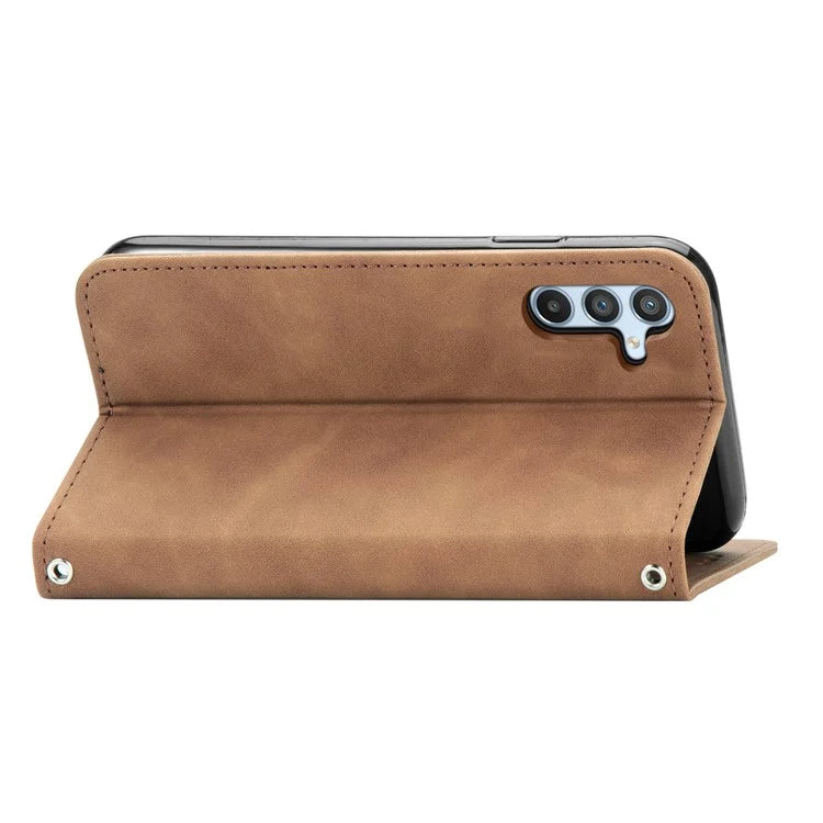 For Samsung Galaxy A54 5G Case Skin-touch Magnetic Auto Closing Stand Phone Cover