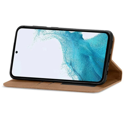 For Samsung Galaxy A54 5G Case Skin-touch Magnetic Auto Closing Stand Phone Cover