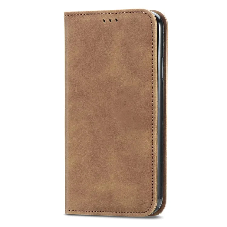 For Samsung Galaxy A54 5G Case Skin-touch Magnetic Auto Closing Stand Phone Cover