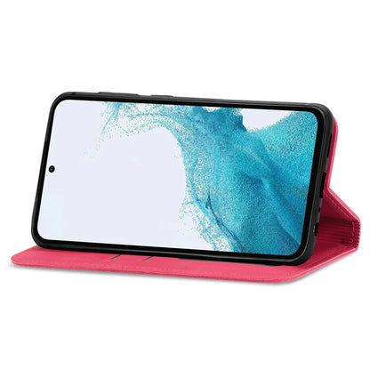 For Samsung Galaxy A54 5G Case Skin-touch Magnetic Auto Closing Stand Phone Cover