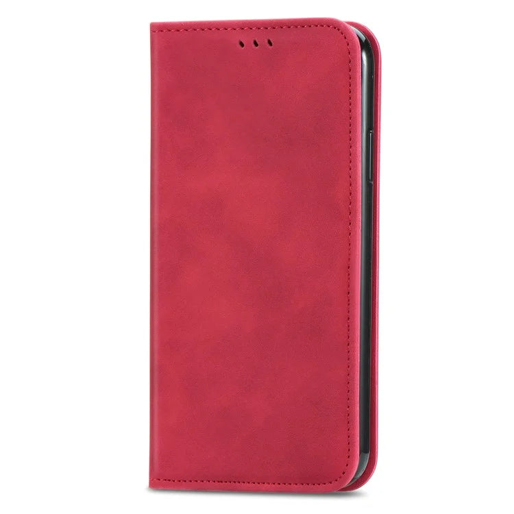 For Samsung Galaxy A54 5G Case Skin-touch Magnetic Auto Closing Stand Phone Cover