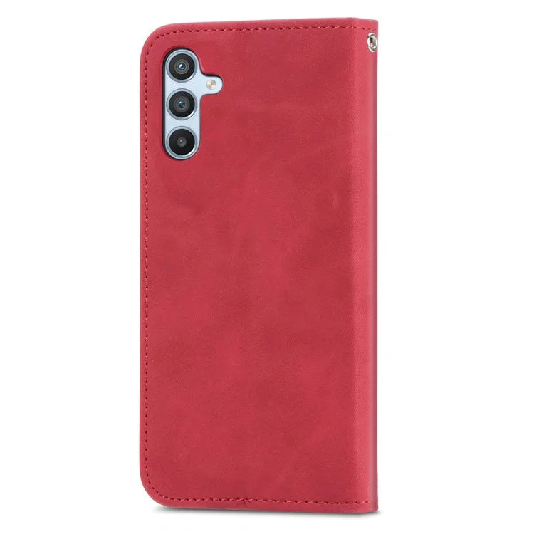 For Samsung Galaxy A54 5G Case Skin-touch Magnetic Auto Closing Stand Phone Cover