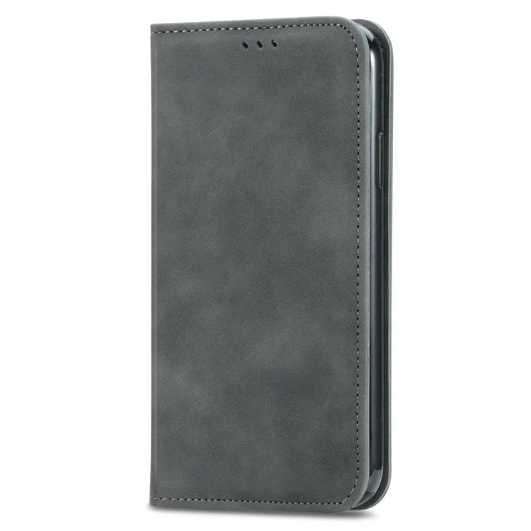 For Samsung Galaxy A54 5G Case Skin-touch Magnetic Auto Closing Stand Phone Cover