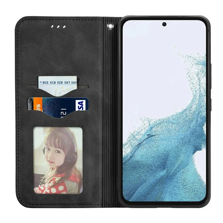 For Samsung Galaxy A54 5G Case Skin-touch Magnetic Auto Closing Stand Phone Cover