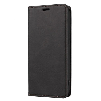 For Samsung Galaxy A24 4G (162.1 x 77.6 x 8.3mm) Magnetic Phone Case Leather Stand Shell with Wristband