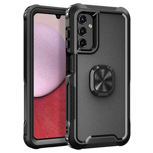 For Samsung Galaxy A24 4G (162.1 x 77.6 x 8.3mm) Case PC+SiliconeRing Kickstand Phone Cover