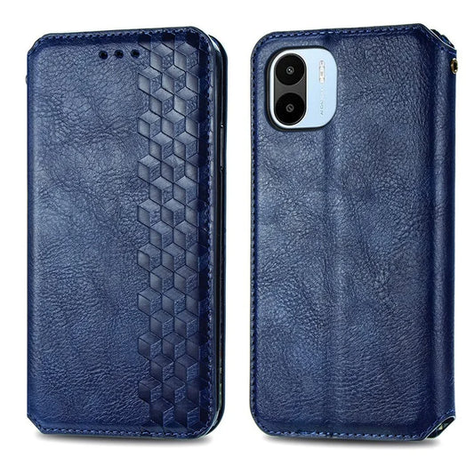 For Xiaomi Redmi A1 4G / Redmi A2 4G Cell Phone Cases Imprinted Rhombus Pattern Stand Cover