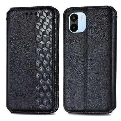 For Xiaomi Redmi A1 4G / Redmi A2 4G Cell Phone Cases Imprinted Rhombus Pattern Stand Cover