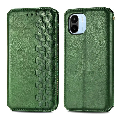 For Xiaomi Redmi A1 4G / Redmi A2 4G Cell Phone Cases Imprinted Rhombus Pattern Stand Cover