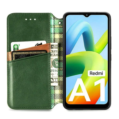 For Xiaomi Redmi A1 4G / Redmi A2 4G Cell Phone Cases Imprinted Rhombus Pattern Stand Cover
