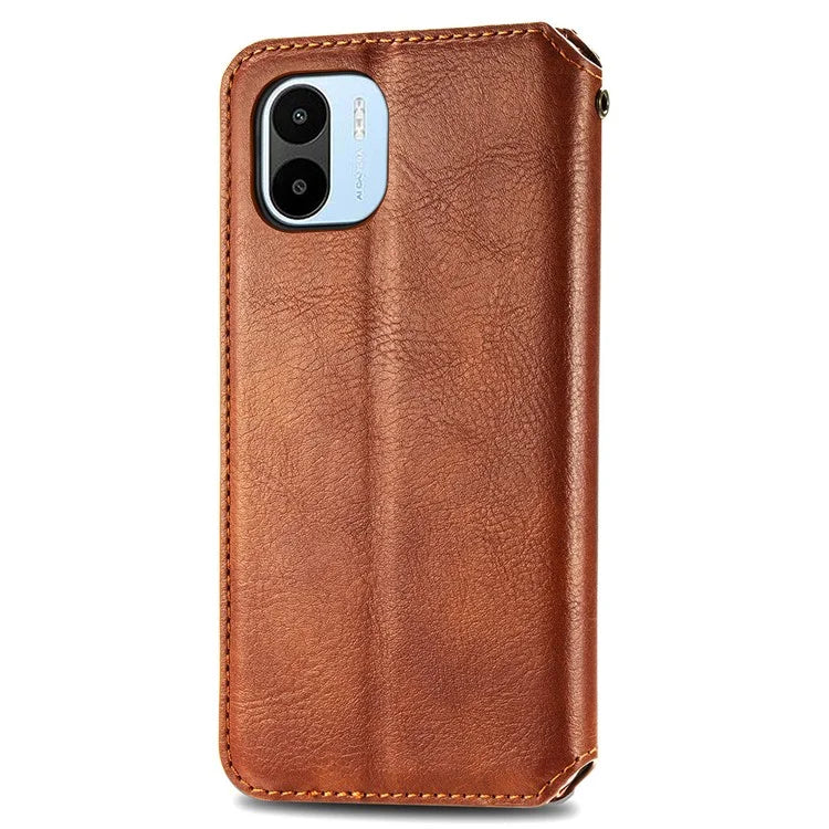 For Xiaomi Redmi A1 4G / Redmi A2 4G Cell Phone Cases Imprinted Rhombus Pattern Stand Cover