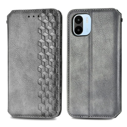 For Xiaomi Redmi A1 4G / Redmi A2 4G Cell Phone Cases Imprinted Rhombus Pattern Stand Cover