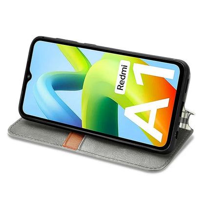 For Xiaomi Redmi A1 4G / Redmi A2 4G Cell Phone Cases Imprinted Rhombus Pattern Stand Cover