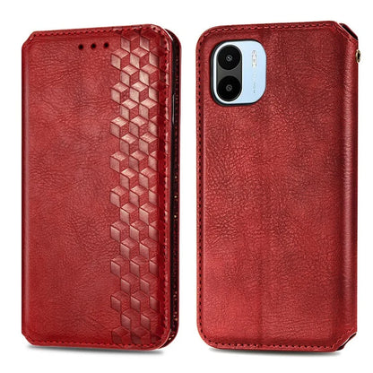 For Xiaomi Redmi A1 4G / Redmi A2 4G Cell Phone Cases Imprinted Rhombus Pattern Stand Cover