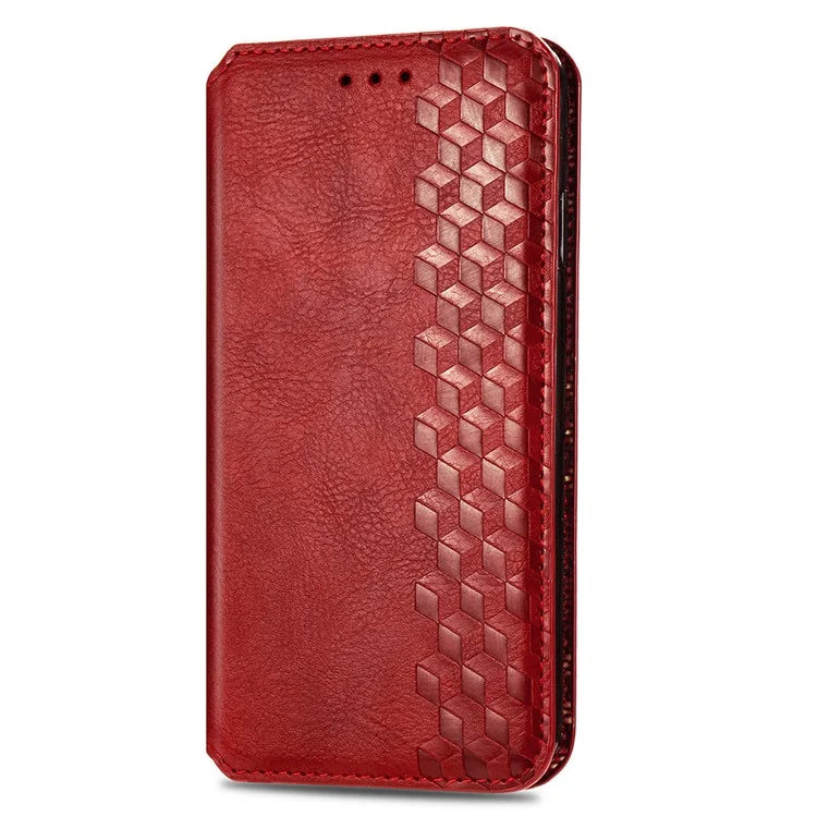 For Xiaomi Redmi A1 4G / Redmi A2 4G Cell Phone Cases Imprinted Rhombus Pattern Stand Cover