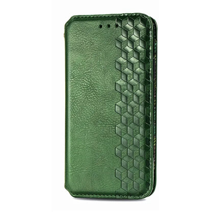 For Oppo A38 4G / A18 4G Magnetic Case Imprinted Rhombus Pattern Wallet Phone Protector