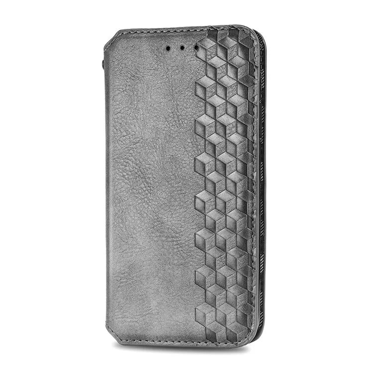 For Sony Xperia 1 V Case PU Leather Wallet Phone Cover with Rhombus Pattern