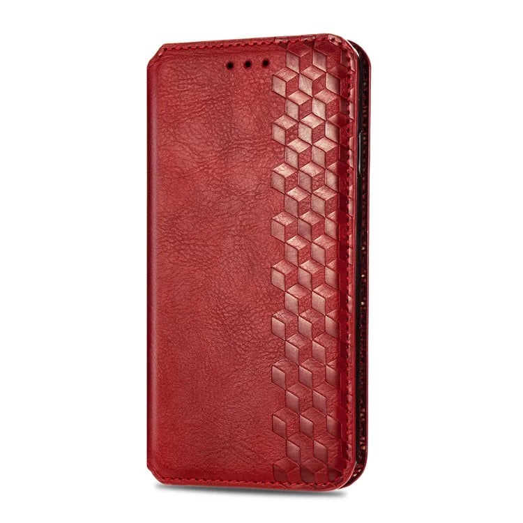 For Sony Xperia 1 V Case PU Leather Wallet Phone Cover with Rhombus Pattern