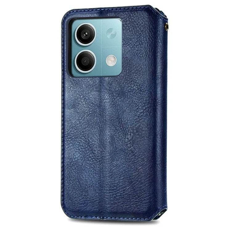 For Xiaomi Redmi Note 13 5G Magnetic Phone Case Anti-fall Leather Card Slots Cover