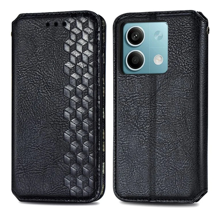 For Xiaomi Redmi Note 13 5G Magnetic Phone Case Anti-fall Leather Card Slots Cover