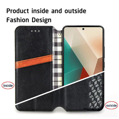 For Xiaomi Redmi Note 13 5G Magnetic Phone Case Anti-fall Leather Card Slots Cover