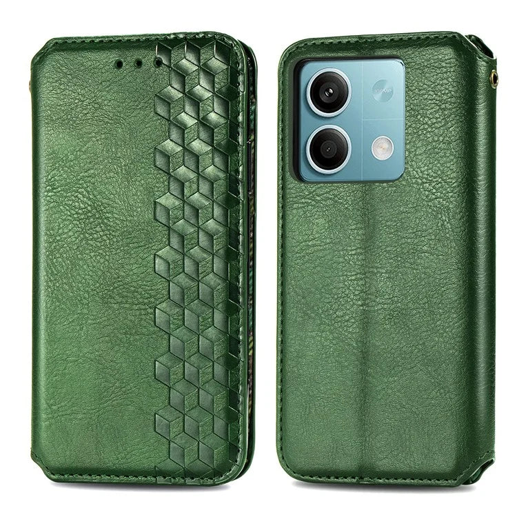 For Xiaomi Redmi Note 13 5G Magnetic Phone Case Anti-fall Leather Card Slots Cover