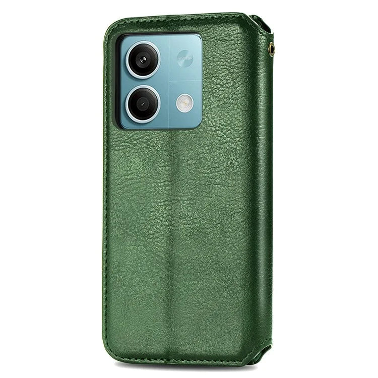 For Xiaomi Redmi Note 13 5G Magnetic Phone Case Anti-fall Leather Card Slots Cover