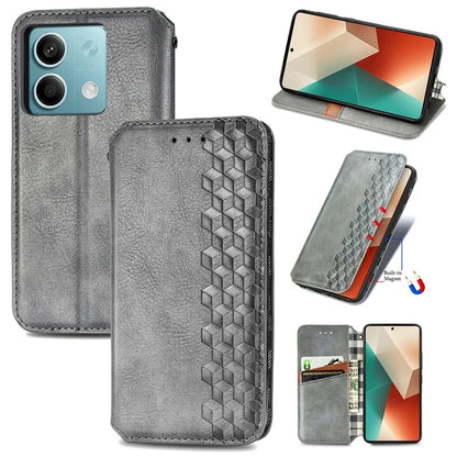 For Xiaomi Redmi Note 13 5G Magnetic Phone Case Anti-fall Leather Card Slots Cover