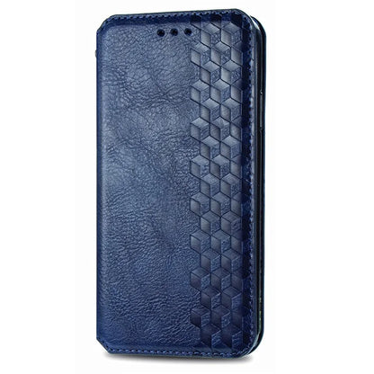 For Oppo A78 4G Case Rhombus Imprinted Wallet Stand Shockproof Mobile Phone Cover