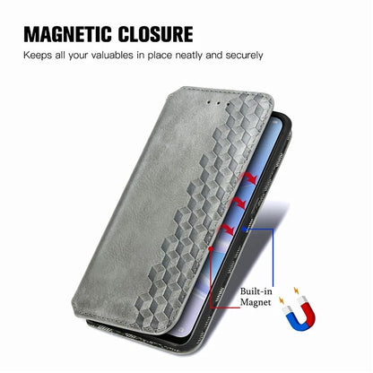 For Oppo A78 4G Case Rhombus Imprinted Wallet Stand Shockproof Mobile Phone Cover