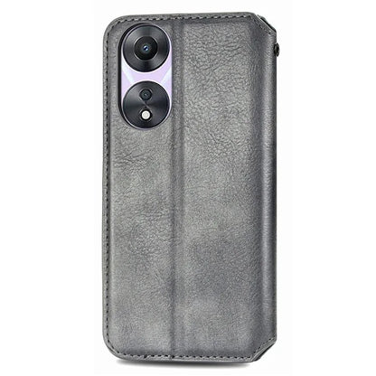For Oppo A78 4G Case Rhombus Imprinted Wallet Stand Shockproof Mobile Phone Cover