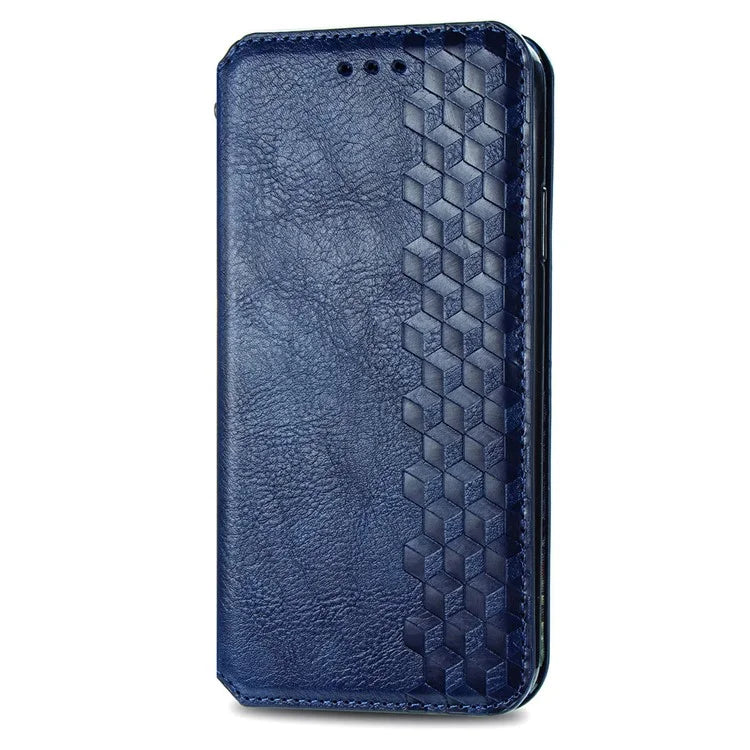 For Xiaomi Redmi Note 12 Pro 5G  /  12 Pro Speed 5G  /  Poco X5 Pro 5G Phone Cover Imprinted Rhombus Pattern Wallet Case