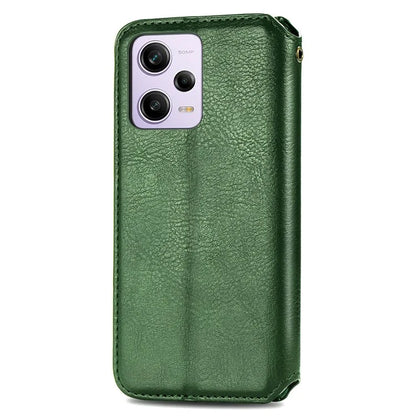 For Xiaomi Redmi Note 12 Pro 5G  /  12 Pro Speed 5G  /  Poco X5 Pro 5G Phone Cover Imprinted Rhombus Pattern Wallet Case