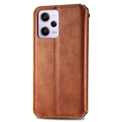 For Xiaomi Redmi Note 12 Pro 5G  /  12 Pro Speed 5G  /  Poco X5 Pro 5G Phone Cover Imprinted Rhombus Pattern Wallet Case