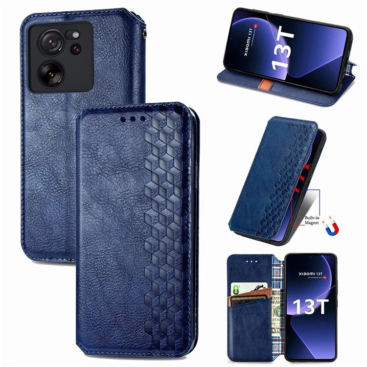 For Xiaomi 13T / 13T Pro / Redmi K60 Ultra Phone Cover Imprinted Anti-drop PU Leather Wallet Stand Case