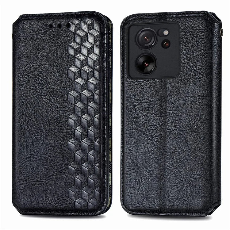 For Xiaomi 13T / 13T Pro / Redmi K60 Ultra Phone Cover Imprinted Anti-drop PU Leather Wallet Stand Case