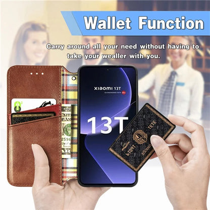 For Xiaomi 13T / 13T Pro / Redmi K60 Ultra Phone Cover Imprinted Anti-drop PU Leather Wallet Stand Case