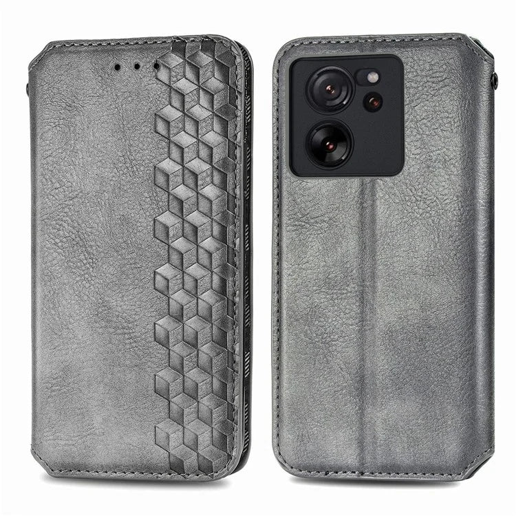 For Xiaomi 13T / 13T Pro / Redmi K60 Ultra Phone Cover Imprinted Anti-drop PU Leather Wallet Stand Case