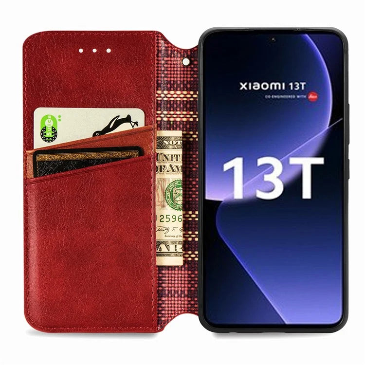 For Xiaomi 13T / 13T Pro / Redmi K60 Ultra Phone Cover Imprinted Anti-drop PU Leather Wallet Stand Case